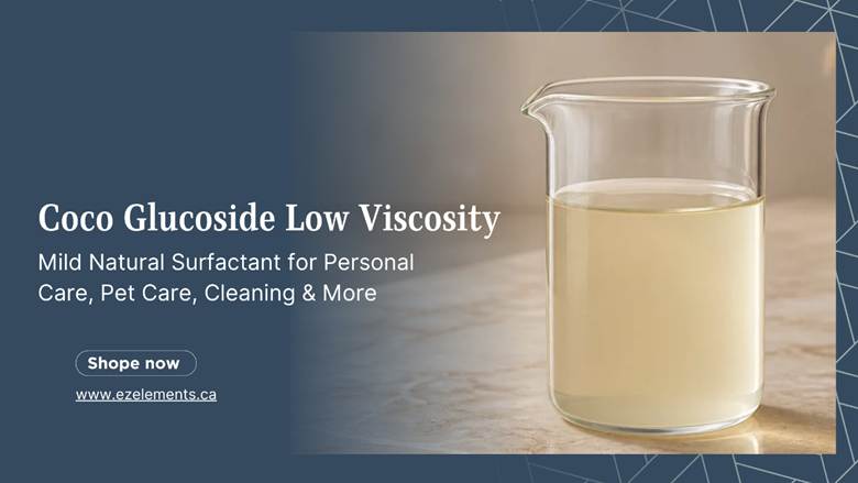 Coco Glucoside Low Viscosity – Mild Natural Surfactant for Personal Care, Pet Care, Cleaning & More